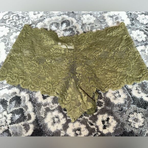 NWT Sofra (Medium) Brand New Green Lace Cheeky Undies - Picture 3 of 6